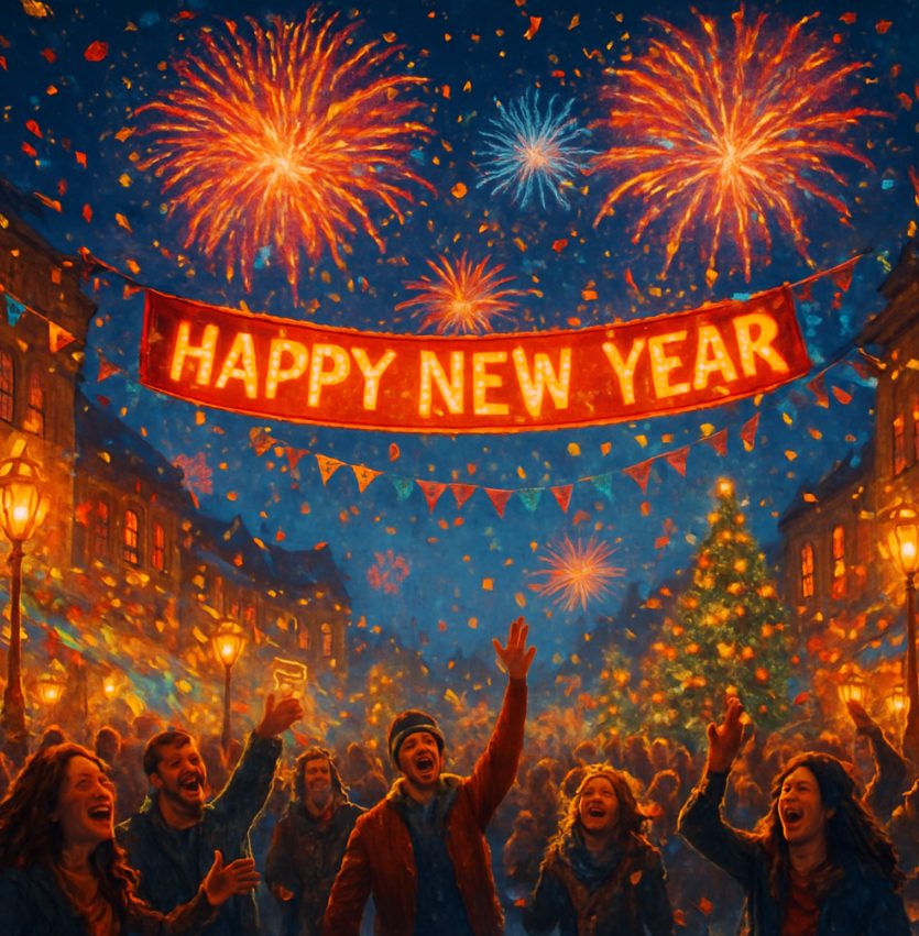 Happy New Year celebration